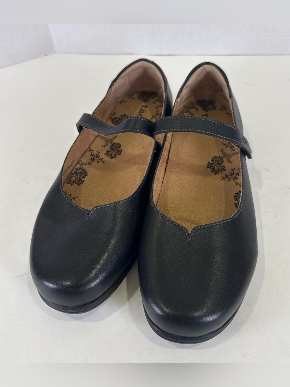 Taos Chorus Shoes Mary Janes Flats 14155 Black Leather Womens Size 9.5 Wide